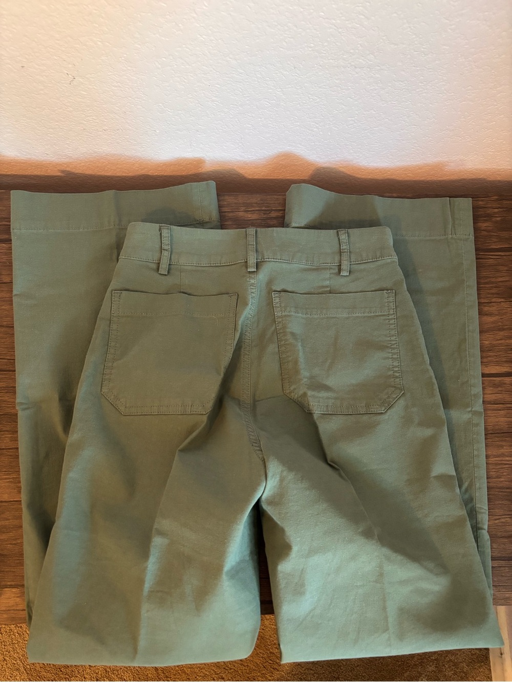 New J. Crew Factory green pants size waist 24 - Picture 2 of 4
